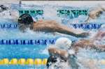 男子１００メートルバタフライ決勝で５位に入った西小野友靖（鹿情報）＝広島県ひろしんビッグウェーブ