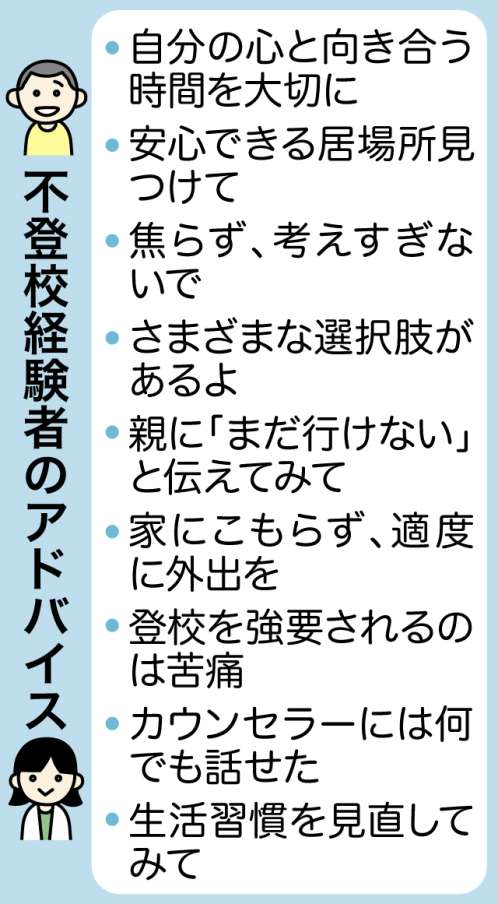 〈関連〉不登校を経験した先輩たちからのアドバイスを箇条書きでまとめてみました