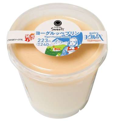 「ヨーグルッペ」誕生４０周年を記念して販売する「ヨーグルッペプリン」