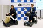 仙巌園に導入される電動モビリティー＝１０日、鹿児島市の尚古集成館別館