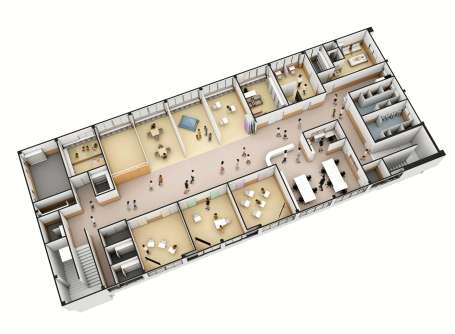 志布志市学びの多様化学校２階のイメージ図