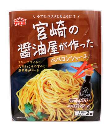 「宮崎の醤油屋が作ったぺぺロンショーユ」のパッケージ