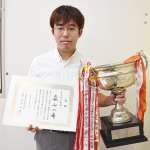 そろばん九州一に輝いた森山一希さん＝日置市伊集院