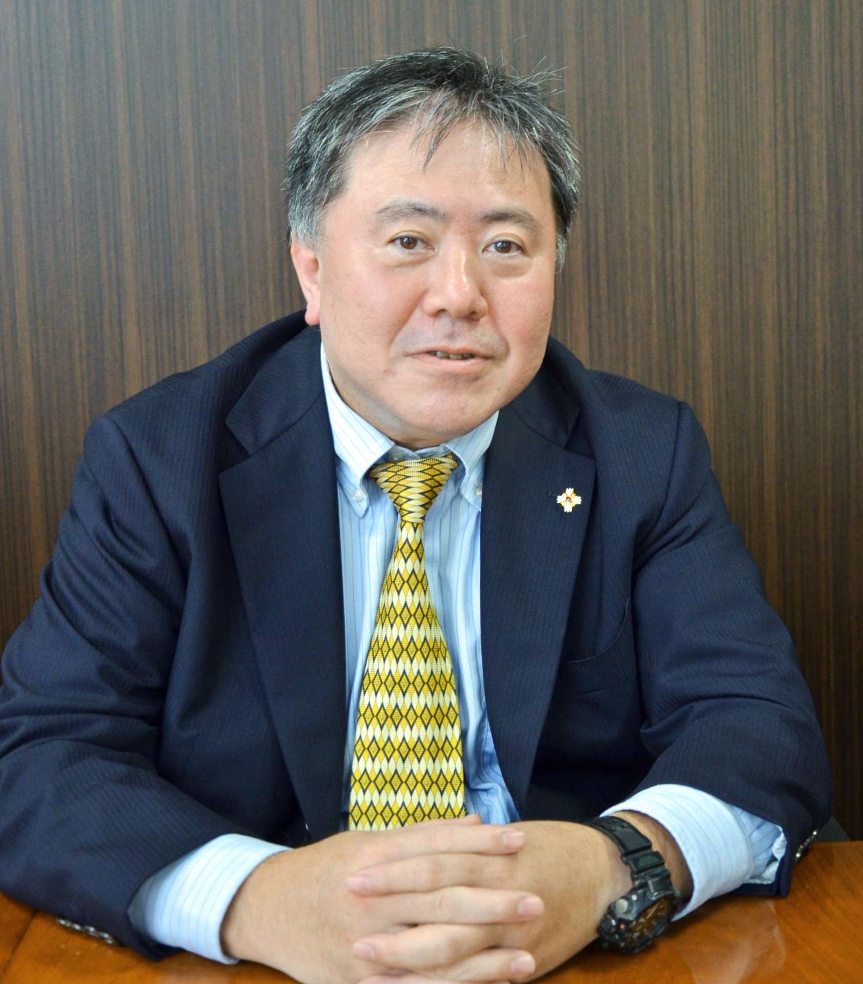 鹿児島地検の藤野晃俊検事正＝４日、鹿児島地検