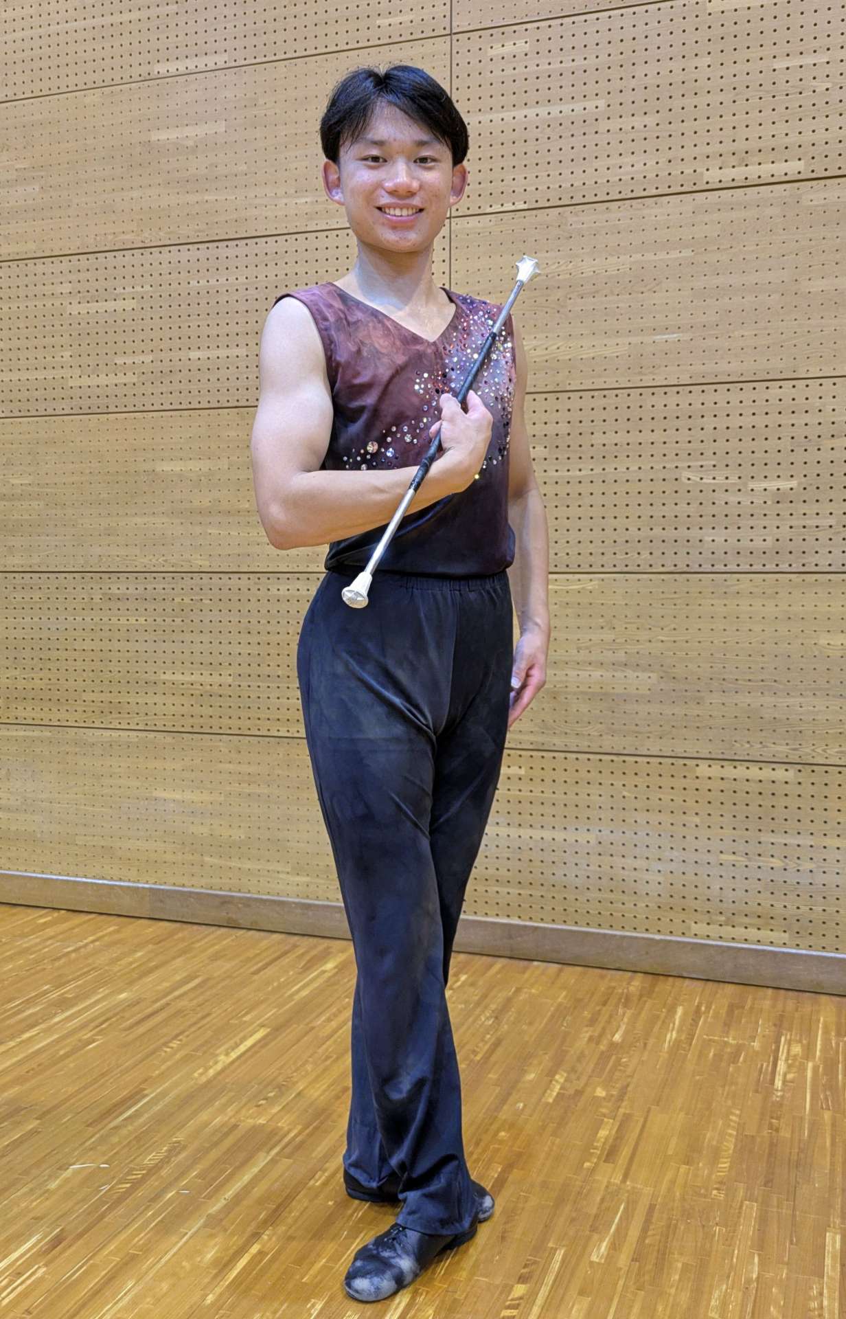 （別カット）バトントワーリングの世界選手権で優勝した中間遥斗さん