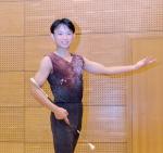 バトントワーリングの世界選手権で優勝した中間遥斗さん