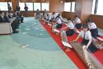 息の合った演奏を披露する鹿児島女子高校箏曲部＝鹿児島市役所