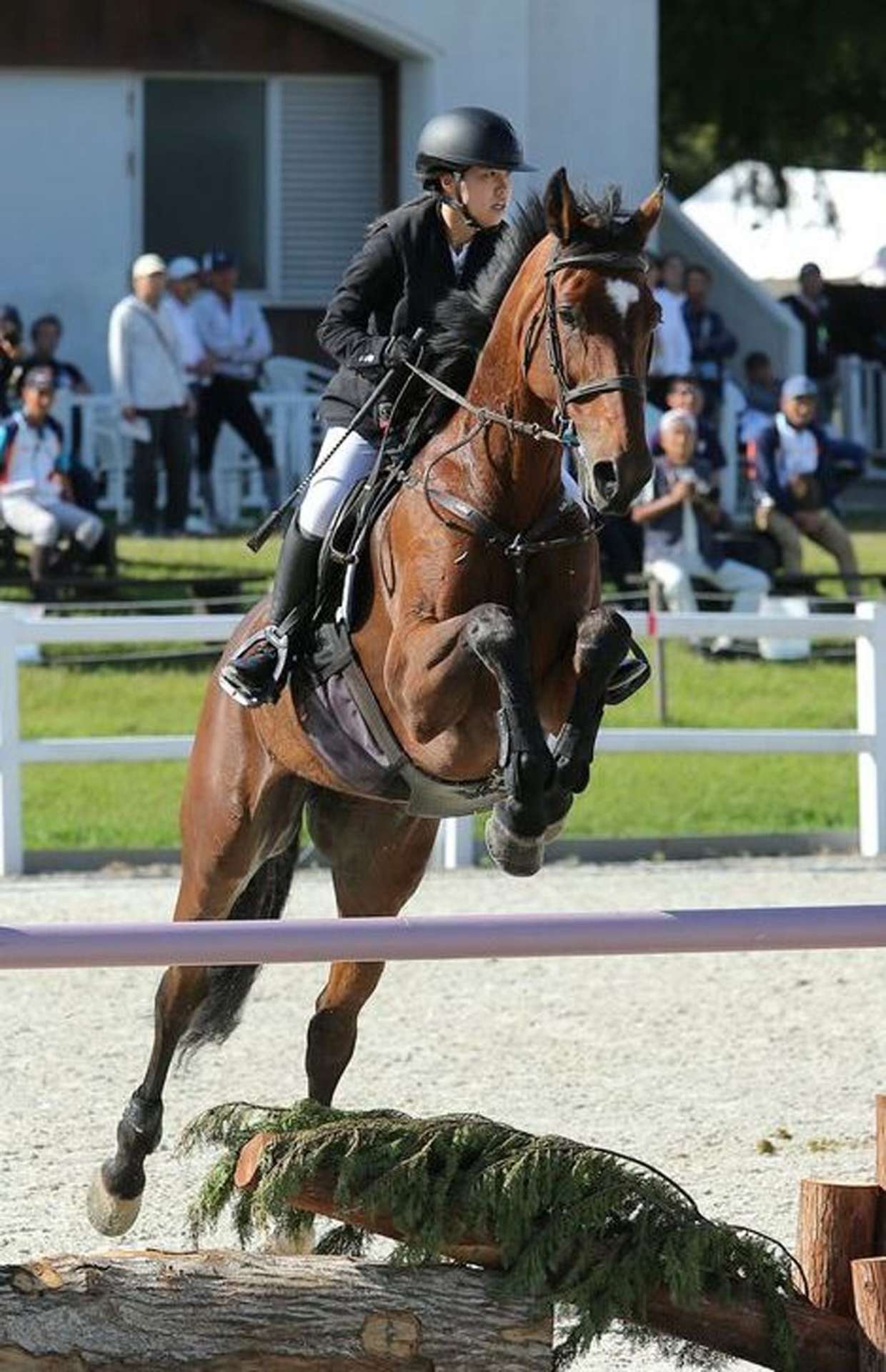 少年ダービーで２位に入った原田祈璃（武岡台高）とヴァリディリホ＝三木ホースランドパーク（ｃ３．ｐｈｏｔｏｇｒａｐｈｙ提供）
