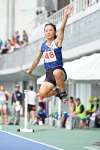 ５メートル６９で５位入賞した鹿児島の山田心々和（舞鶴中）＝平和堂ＨＡＴＯスタジアム