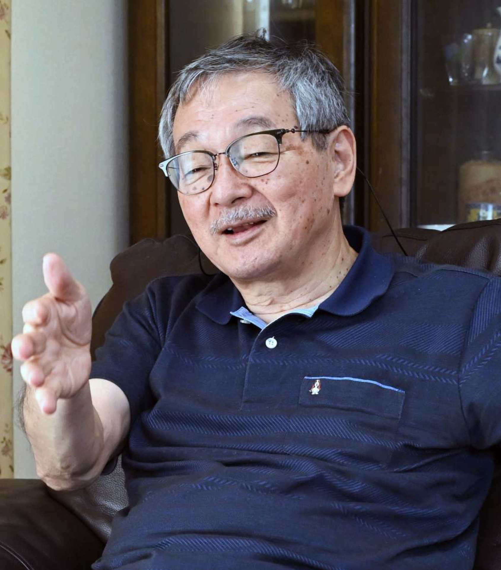 「プレッシャーはあるが、面白い研究だから続いている」と話す堂免一成さん＝９月２４日、南さつま市