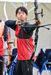 少年男子団体３位の鹿児島チームの戸川＝愛荘町ＳＣ秦荘グラウンド