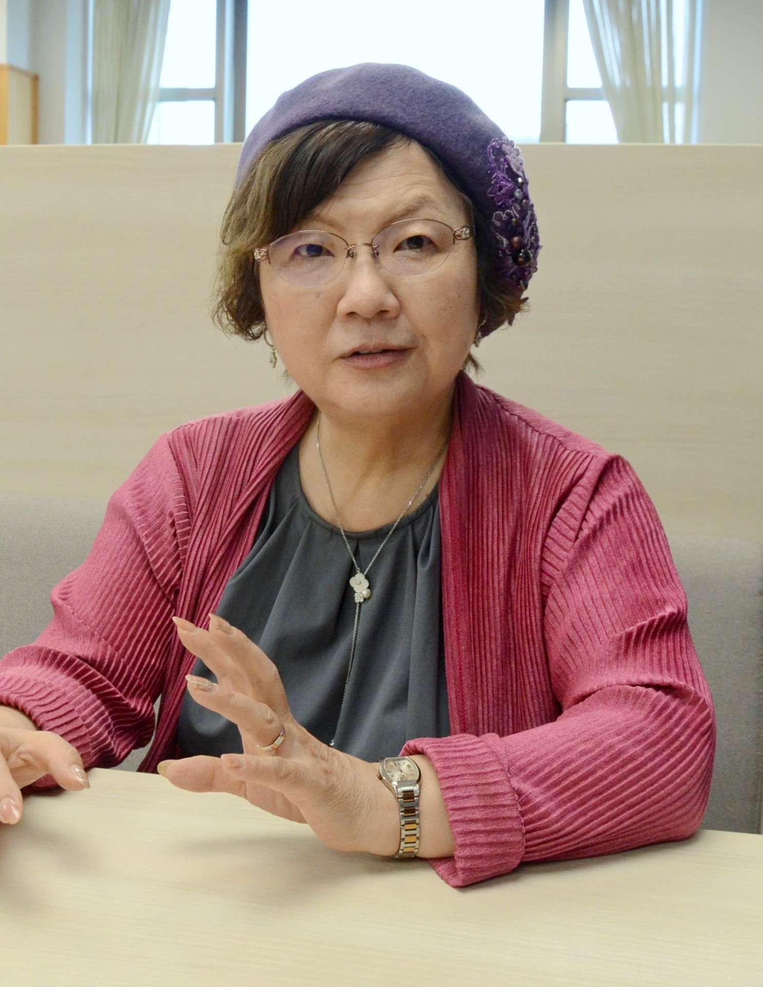 大崎事件は「弁護士としての一丁目一番地」と語る鴨志田祐美弁護士＝東京都内