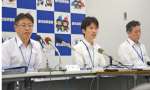 鹿児島県警の定例会見＝９月３０日、鹿児島市の県警本部