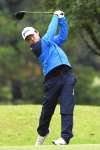 通算１アンダーで２位の中山雄太（南九）＝溝辺ＣＣ