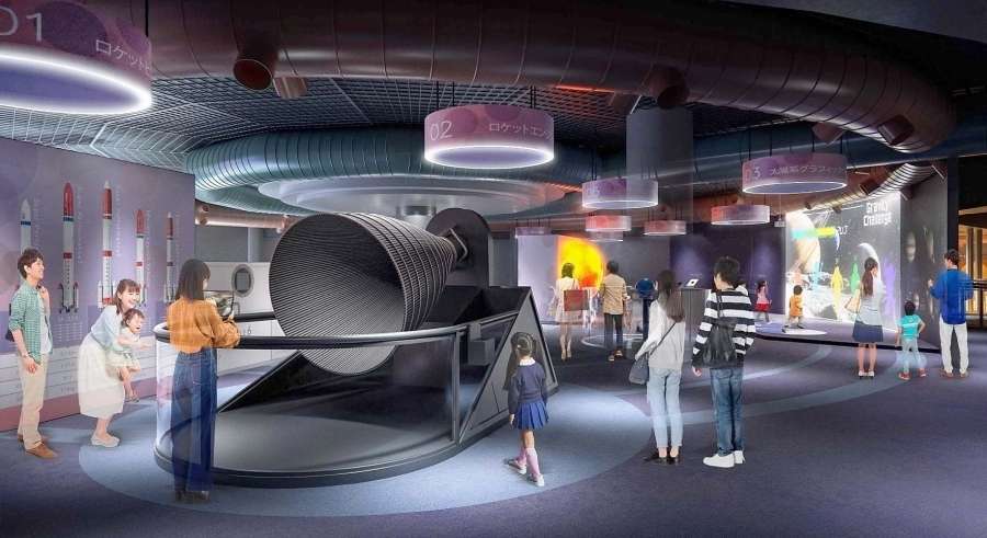 「鹿児島と宇宙」のコーナーのイメージ（鹿児島市教育委員会提供）