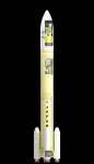 固体ブースター４基を使うＨ３ロケットのイメージ図（ＪＡＸＡ提供）