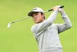 通算１オーバーで２位の中山雄太（南九州）＝溝辺ＣＣ