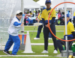 フライングディスク・アキュラシーで、金メダルを獲得した大平＝滋賀県甲賀市水口スポーツの森