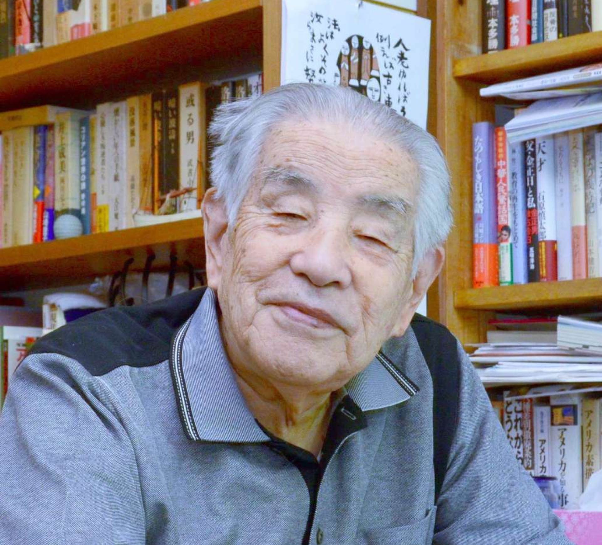 〈資料写真〉２０２１年６月、インタビューに答える林力さん＝福岡市城南区