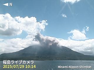 爆発・噴火の様子をクリックで表示